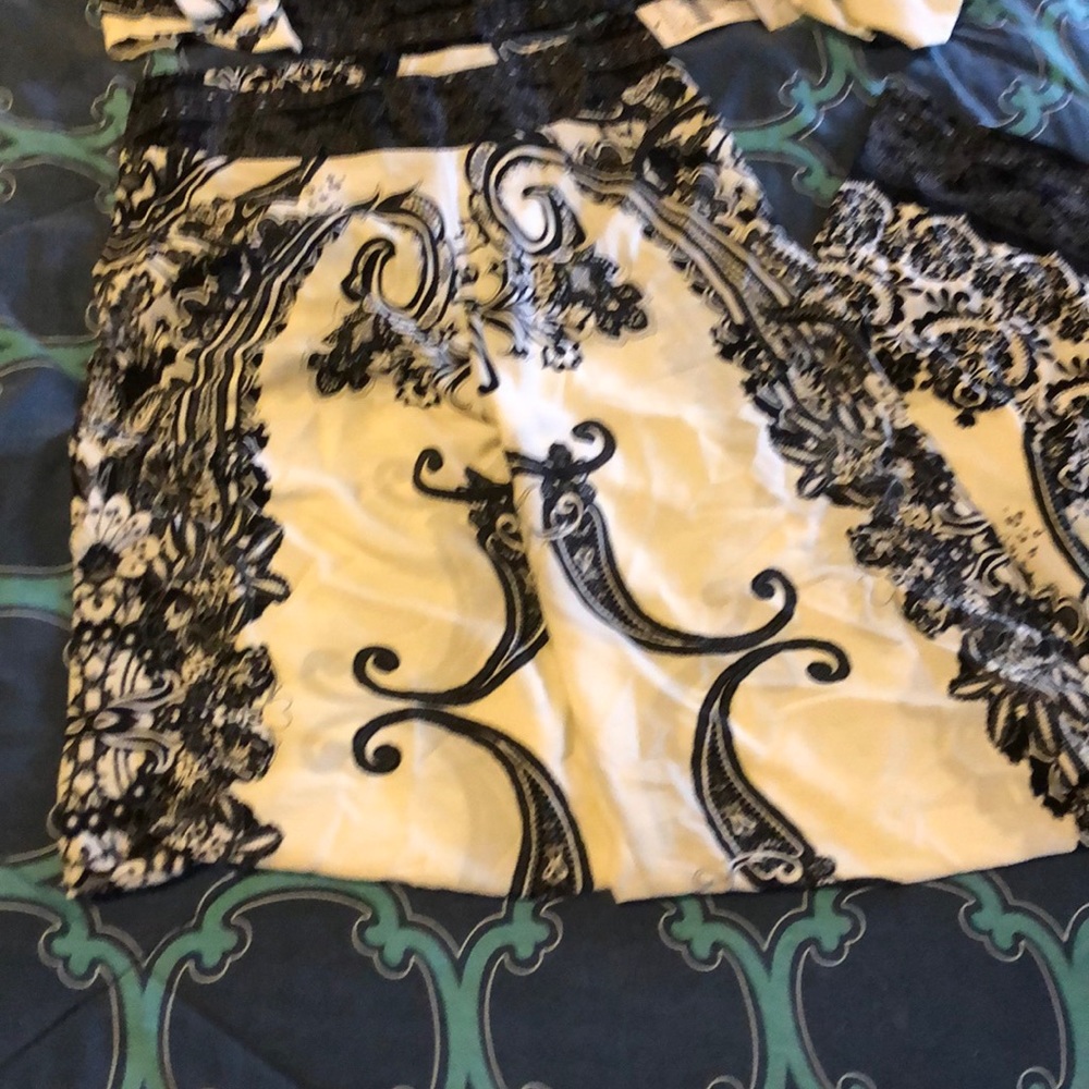 Halter top with matching wide leg summer outfit